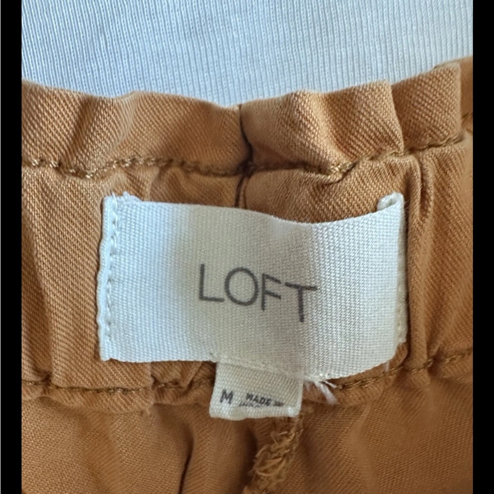 LOFT burnt orange  Casual Shorts elastic waist size Medium fits like Large - Picture 3 of 9